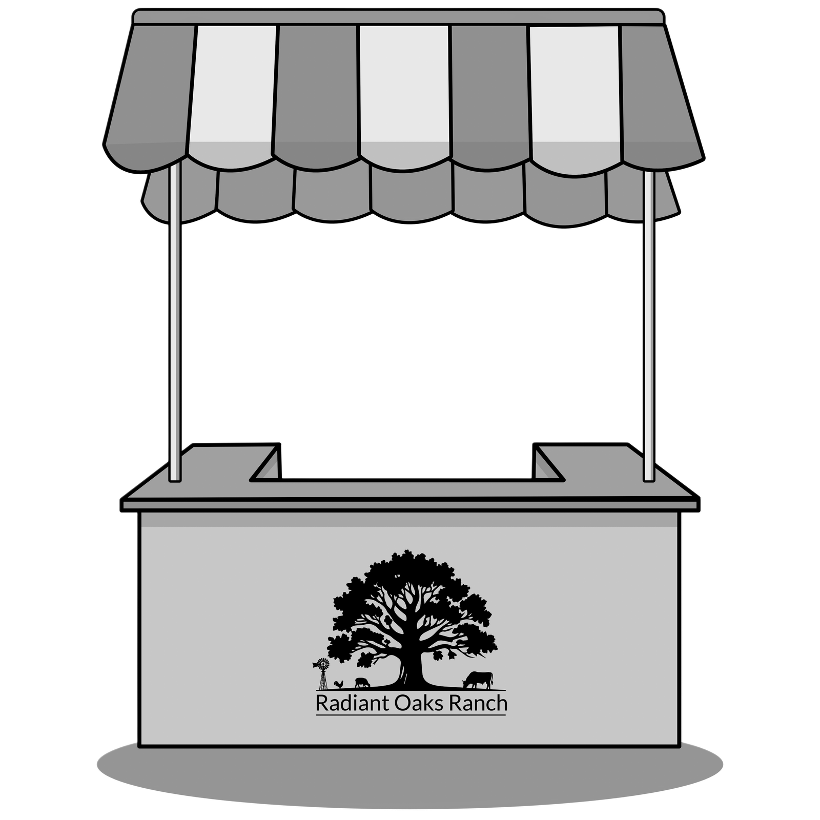 Market stand icon